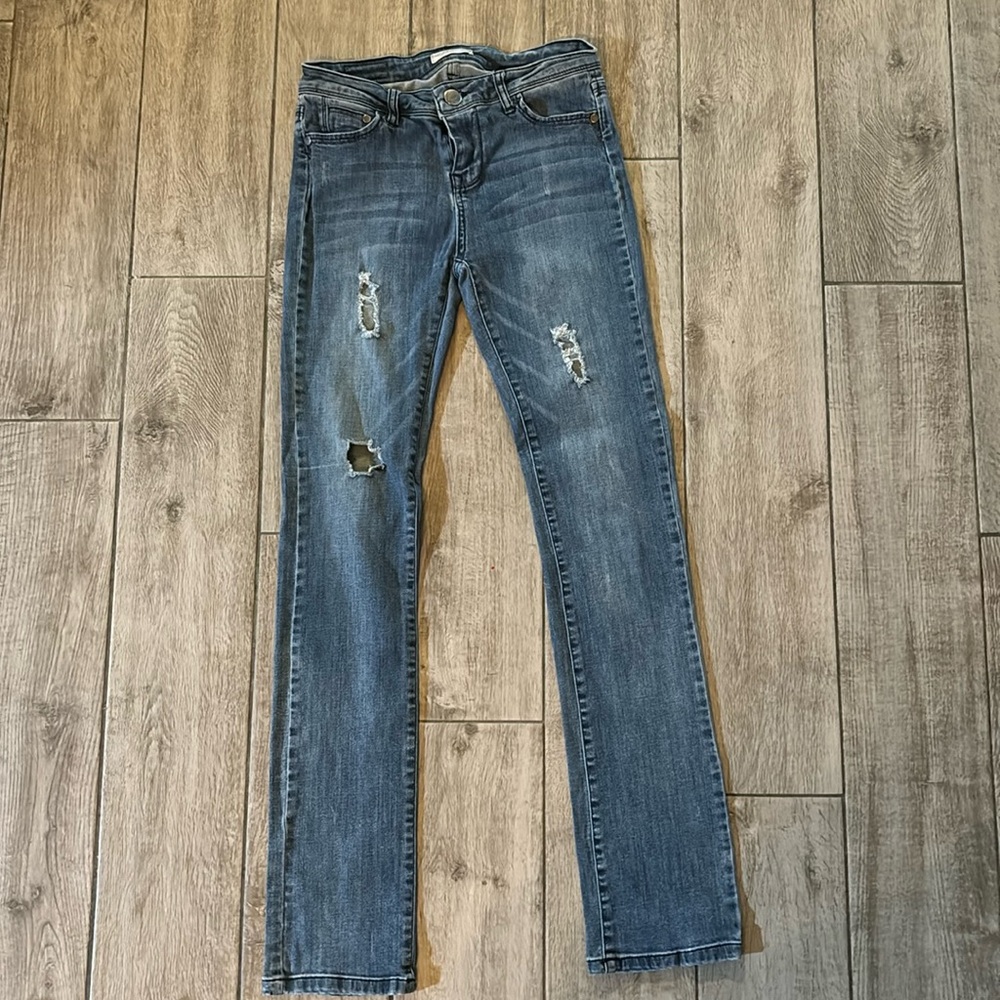 Straight leg jeans